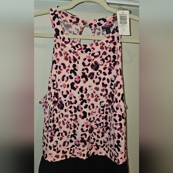 TORRID ROMPER CHEETAH PINK SZ 0 LARGE 12 - Picture 2 of 3
